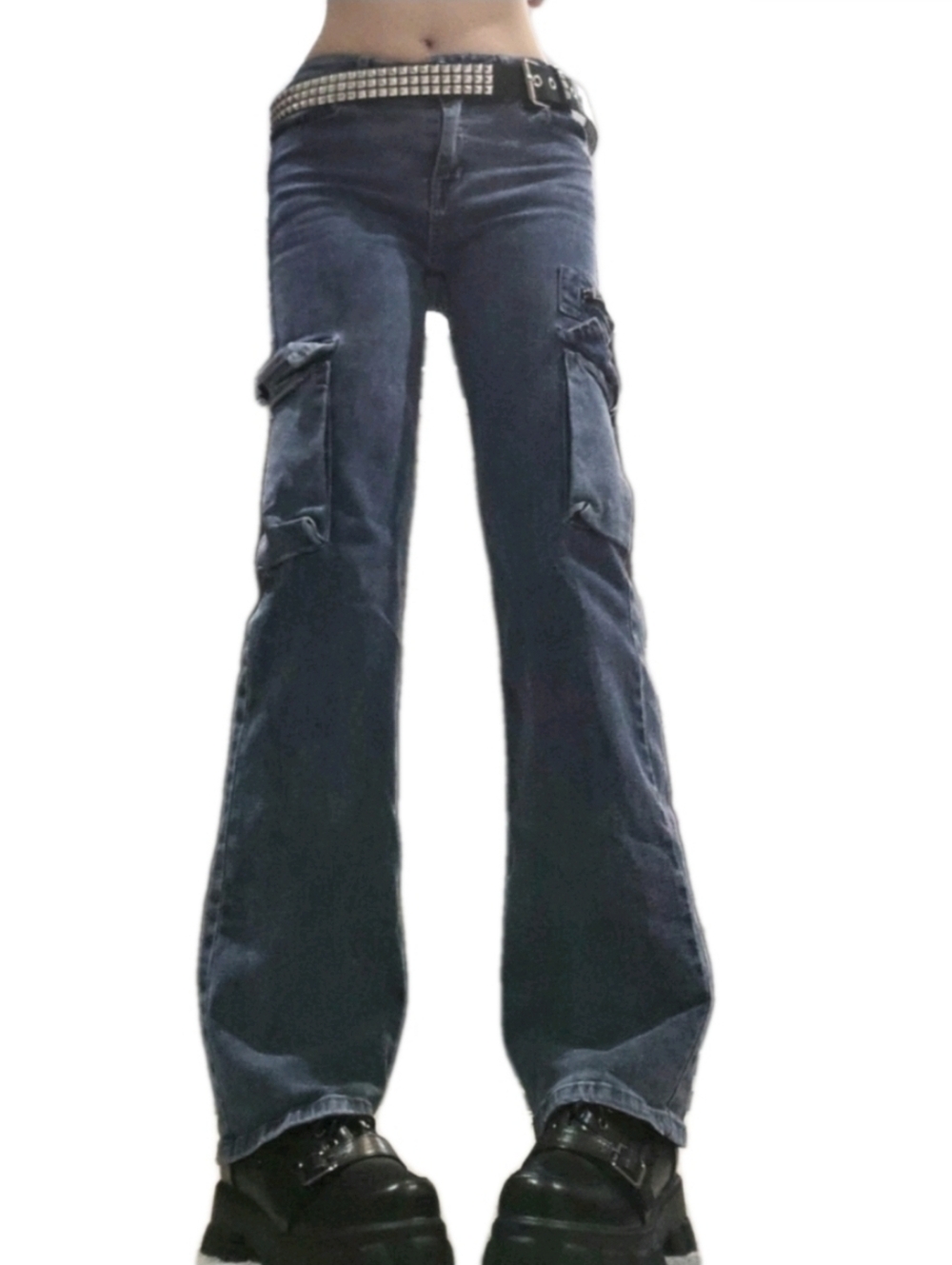 VIP Women's Blue Cargo Jeans